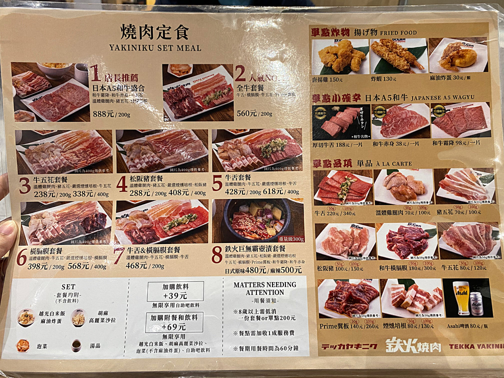 《北車美食》鉄火燒肉微風北車店，平價燒肉一人也能吃！套餐238元起(2024最新菜單) @神農太太底家