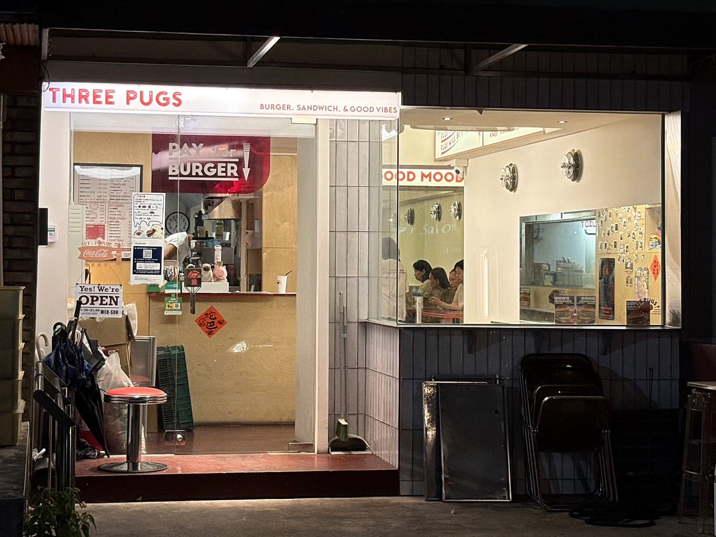 《忠孝復興美食》三巴漢堡 by 巴巴餐車，手打漢堡香料薯條必吃，大胃王挑戰送獎金(菜單) @神農太太底家
