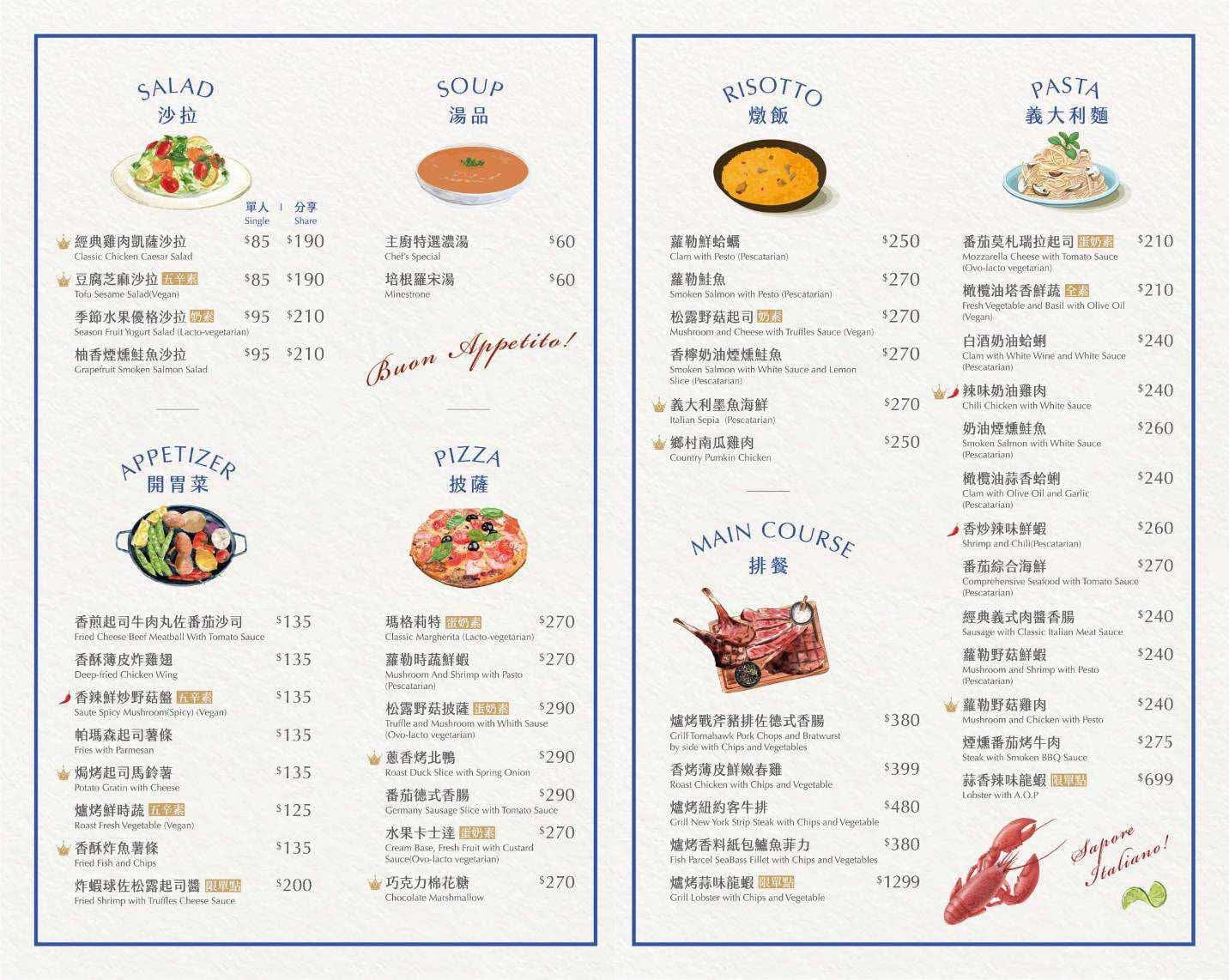 《彰化美食》鹿壹義式餐廳，期許成為鹿港第一的義式餐廳，推薦雙人套餐(菜單) @神農太太底家